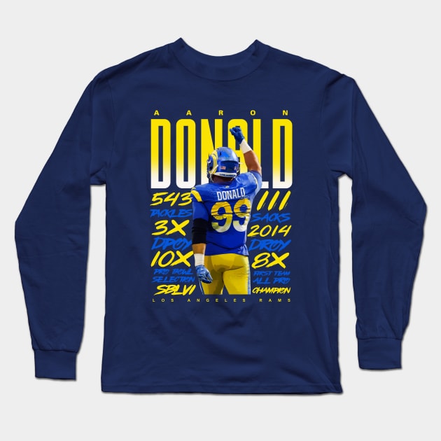 Aaron Donald Retirement Long Sleeve T-Shirt by Juantamad